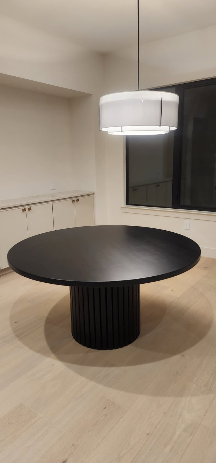 Fluted Round Dining Table