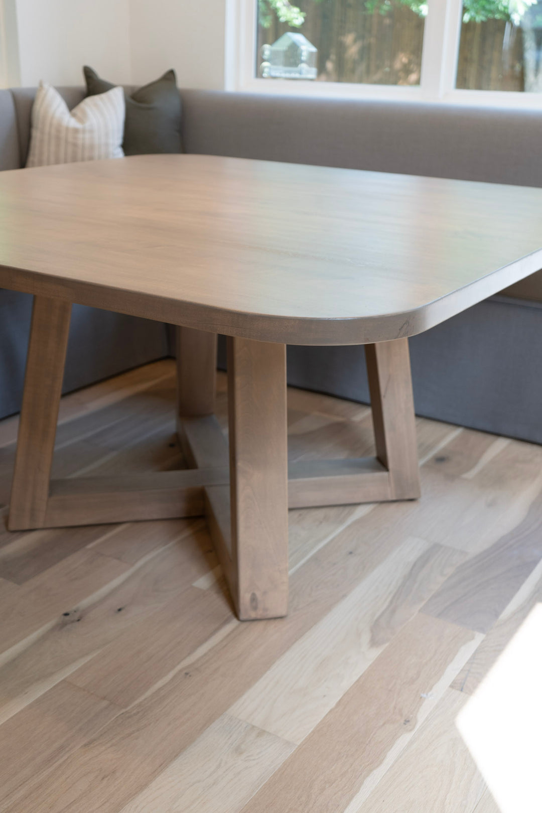 Trapezoid Square Dining Table