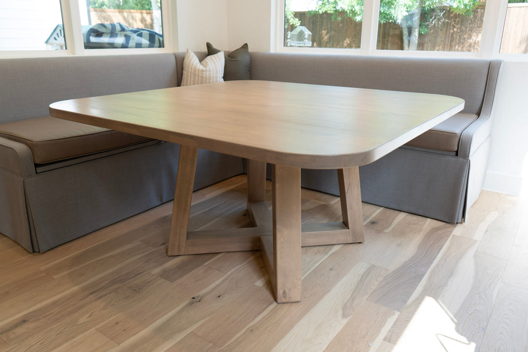 Trapezoid Square Dining Table