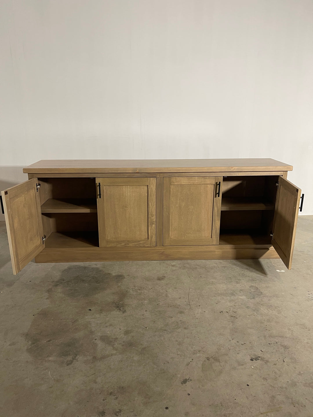 how the credenza looks inside