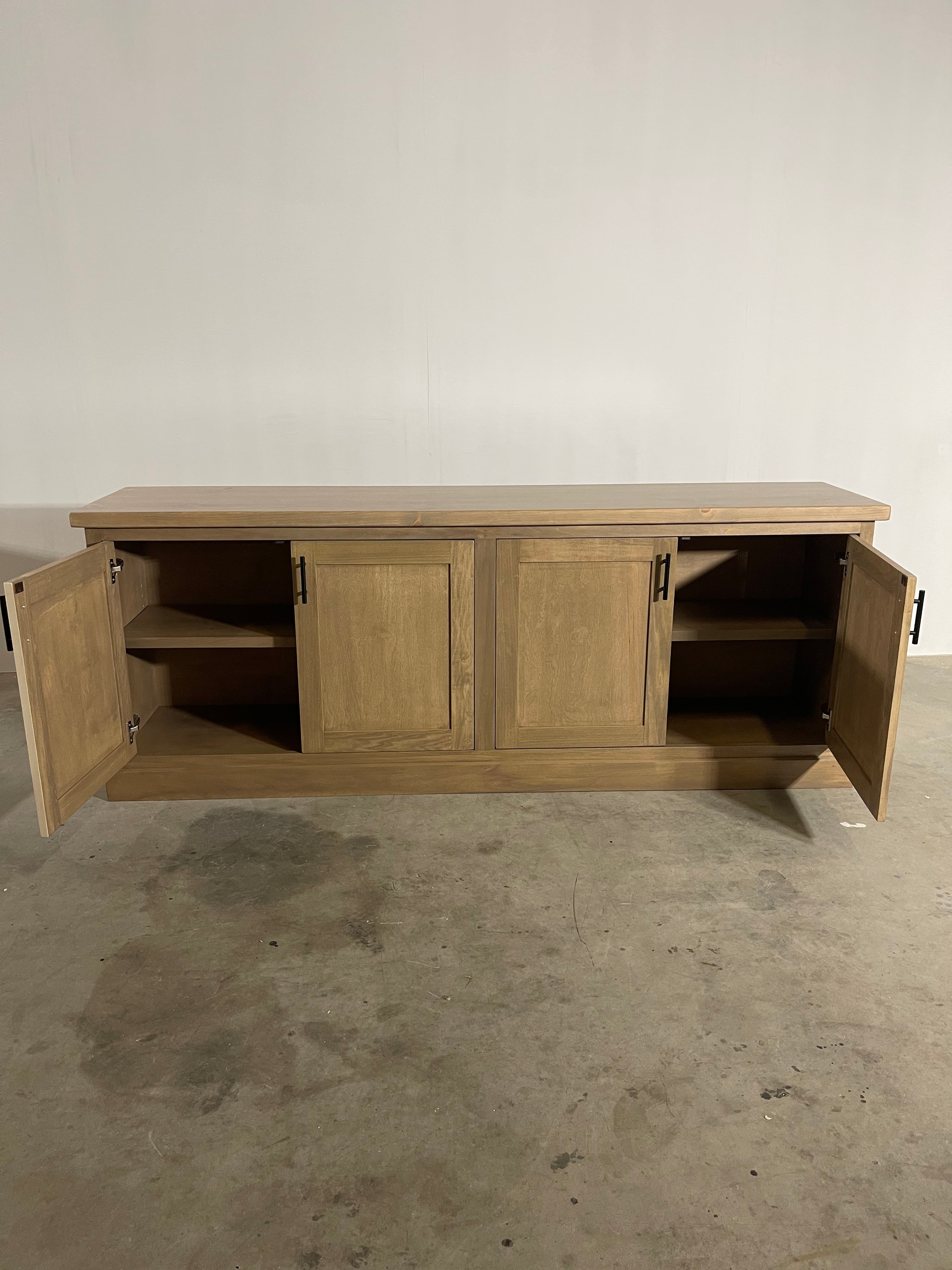 how the credenza looks inside