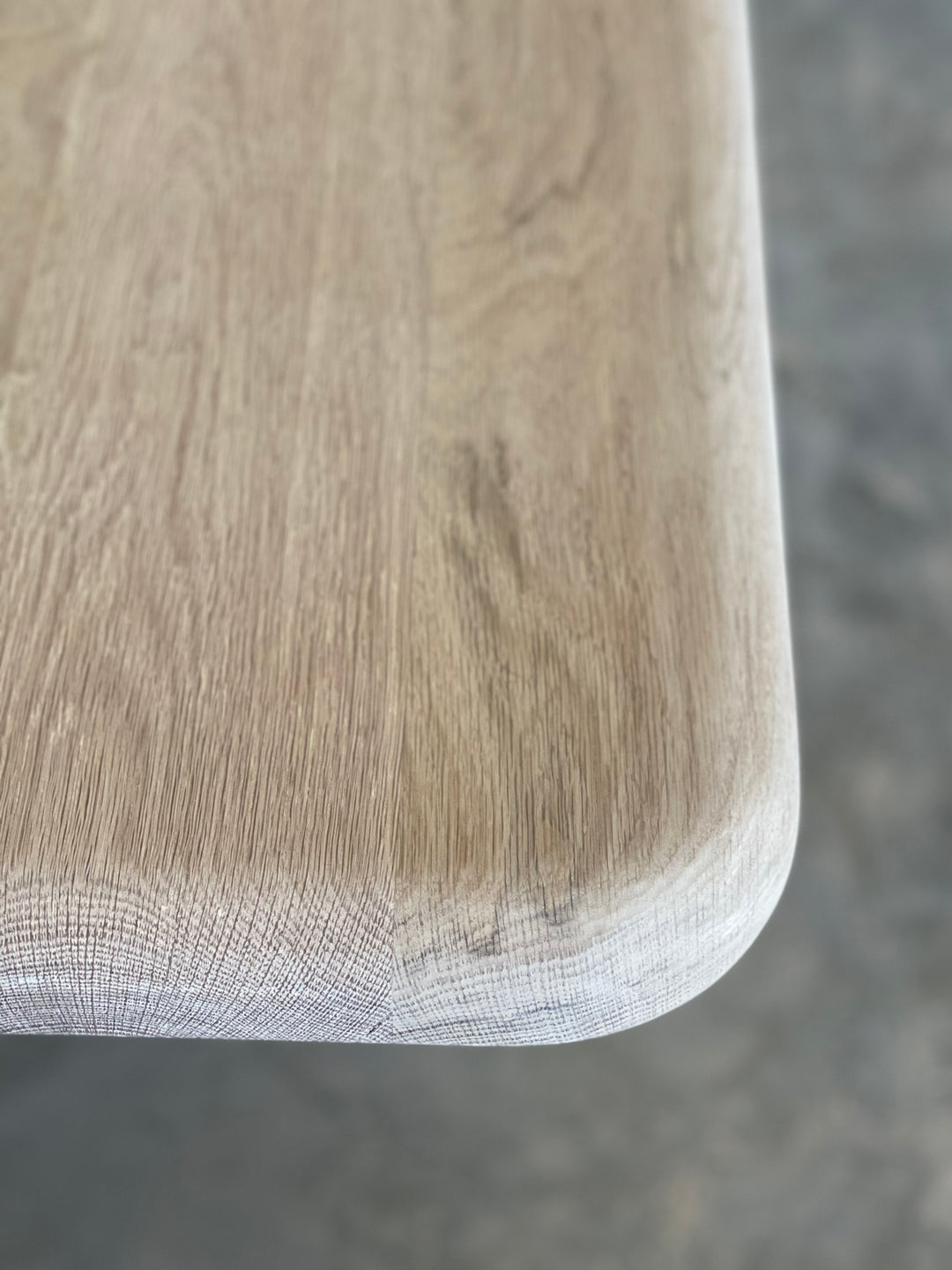 close up of a rounded corner