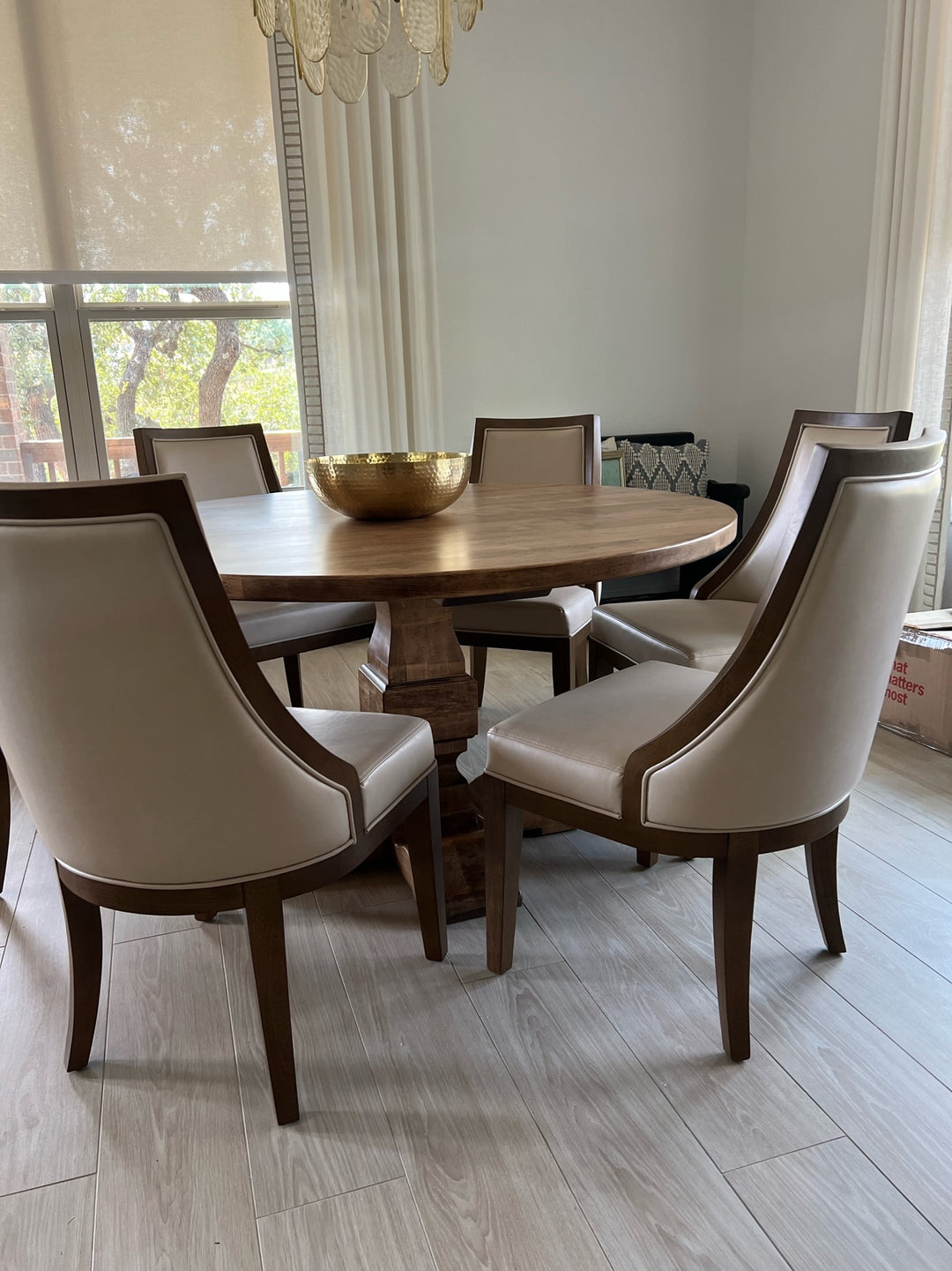 Olson Pedestal Round Dining Table