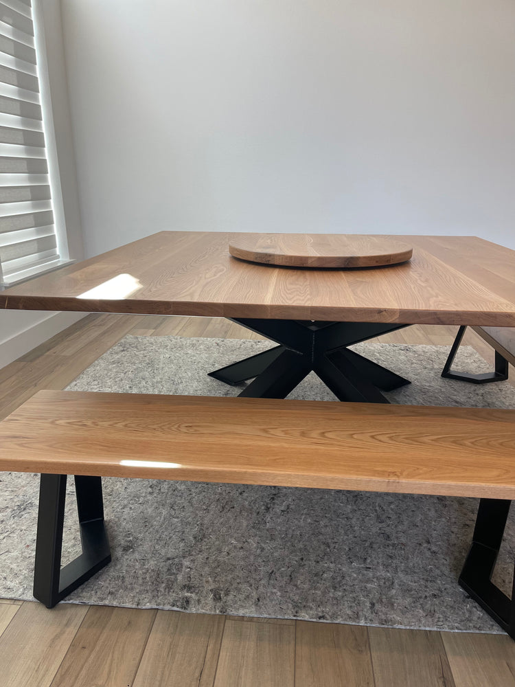 Close-up view of white oak, showcasing its rich grain patterns and natural texture