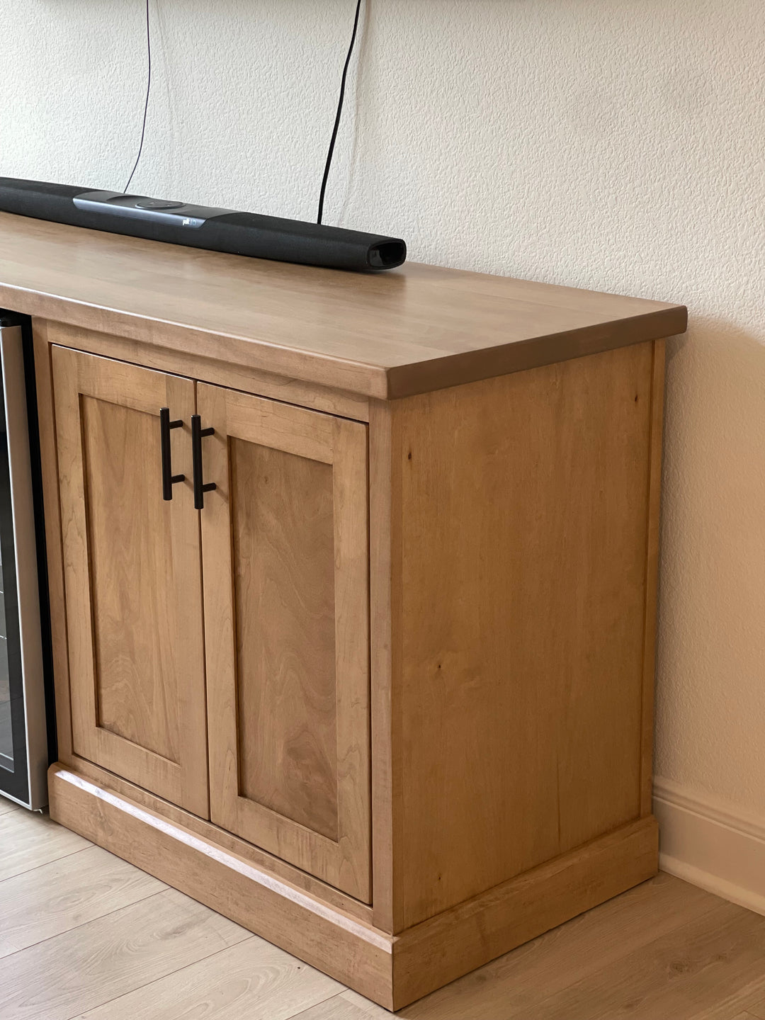 Credenza with Mini-Fridge Space