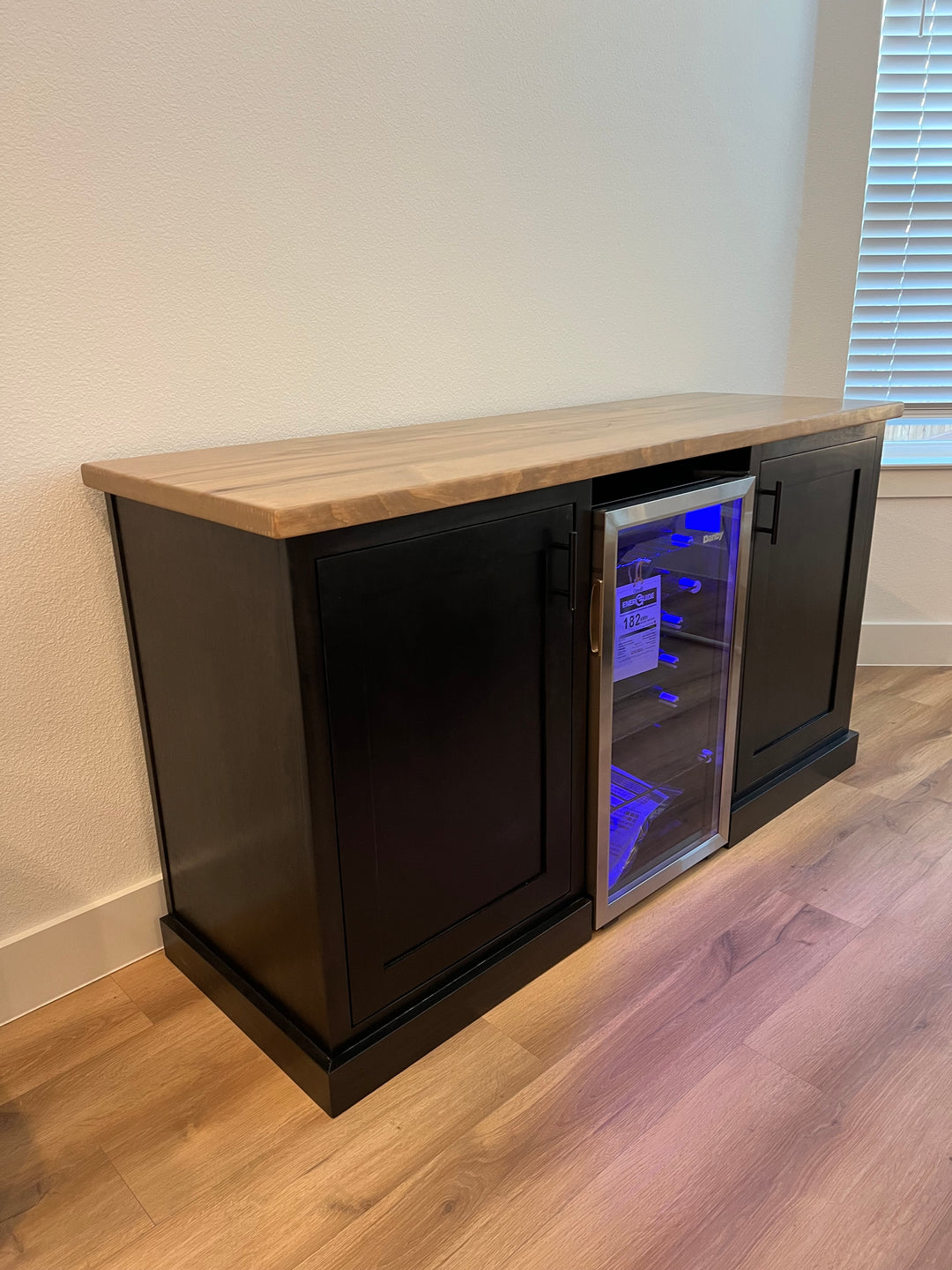 Credenza with Mini-Fridge Space