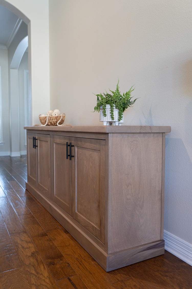 Credenza made from maple in teakwood