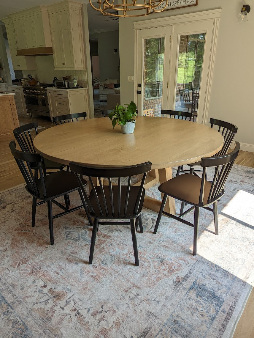 72” Trapezoid Round Dining Table