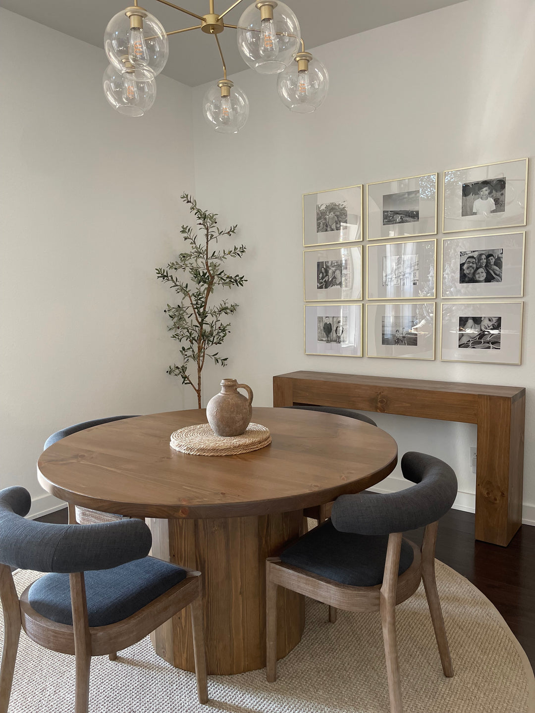 Cylinder Round Dining Table