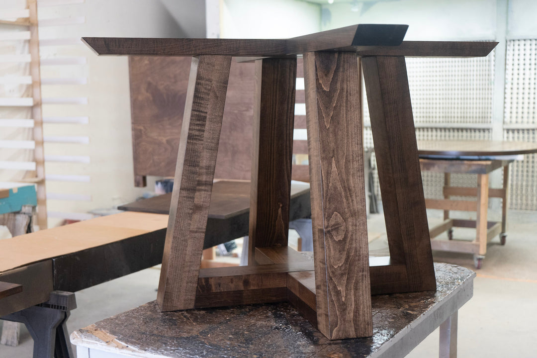 Trapezoid Round Dining Table