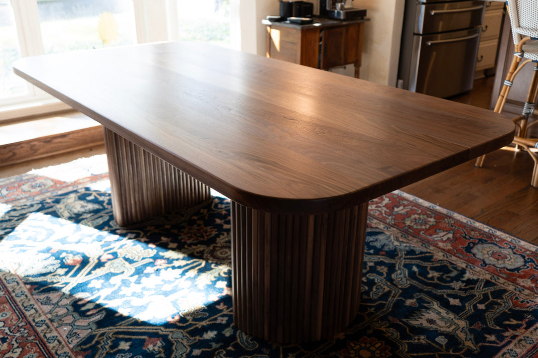 Walnut Milestone Dining Table