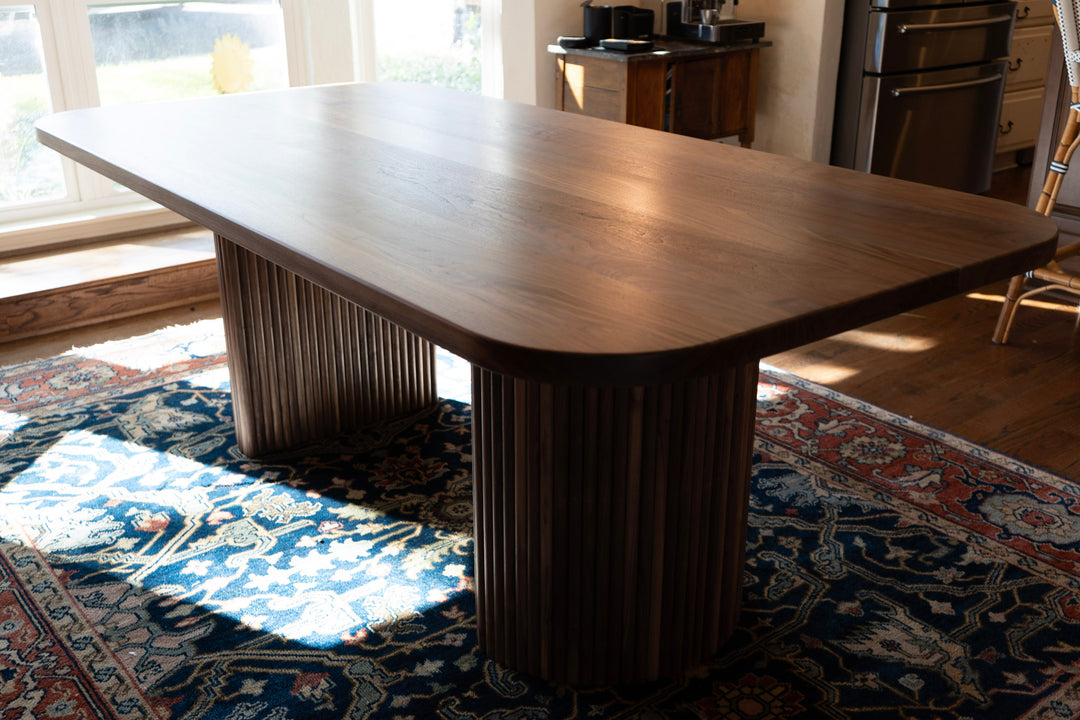 Walnut Milestone Dining Table