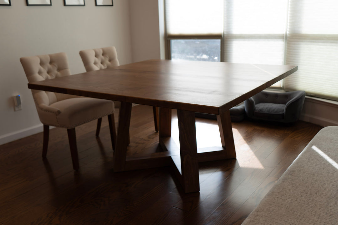 Trapezoid Square Dining Table