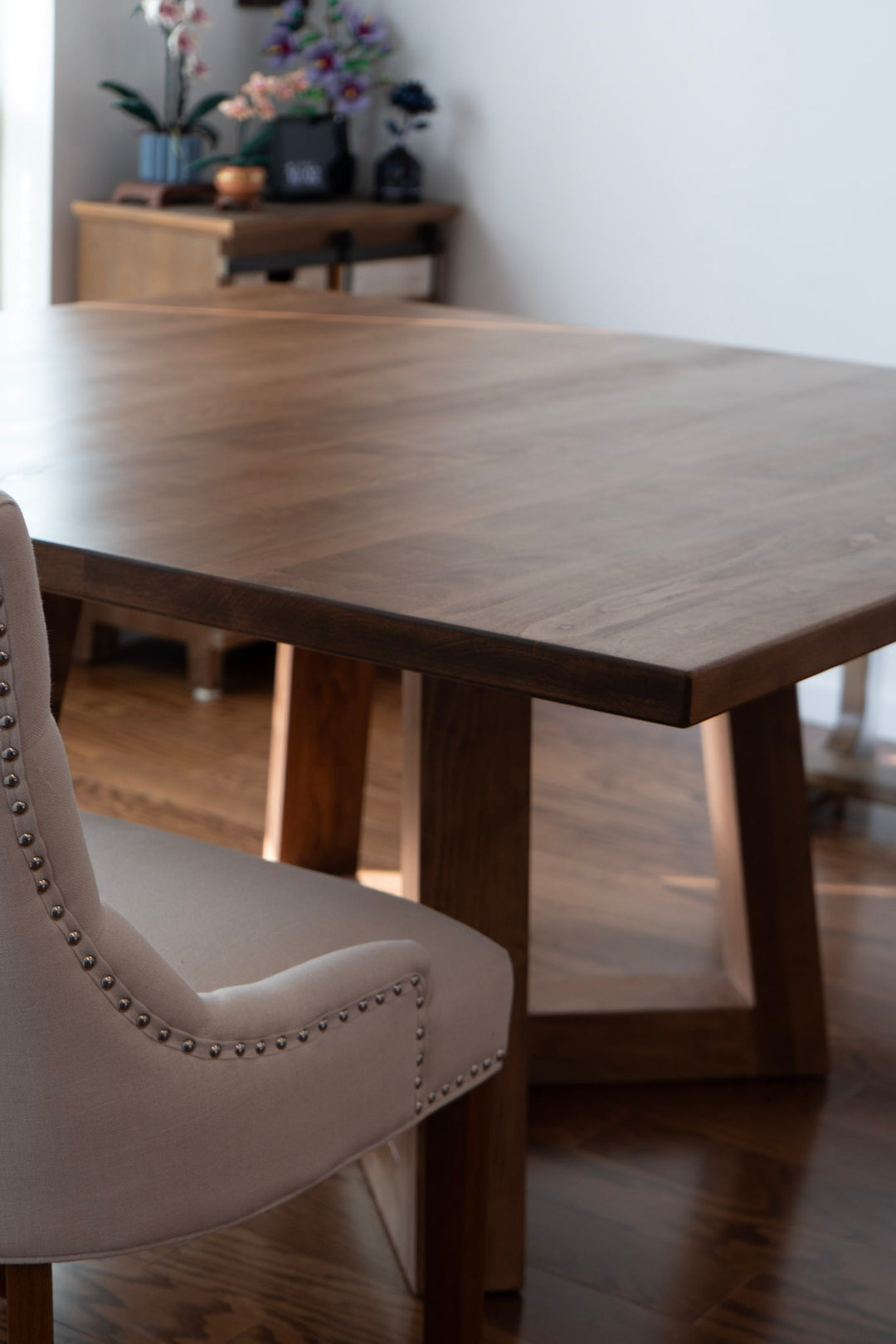 Trapezoid Square Dining Table