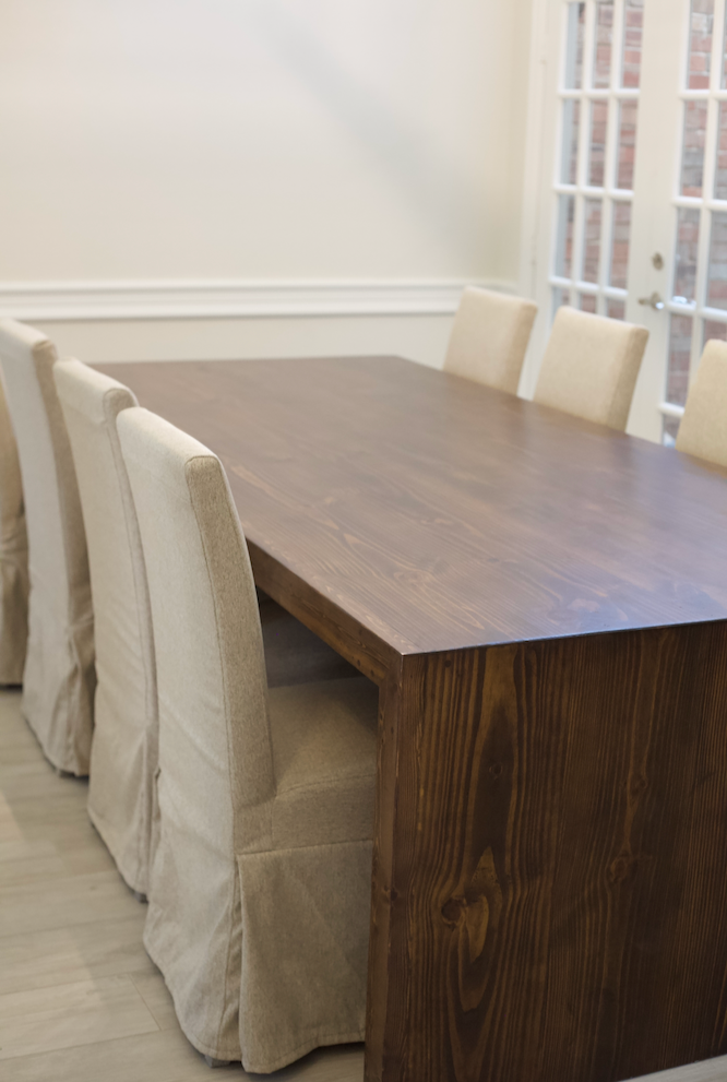 Large Waterfall Dining Table