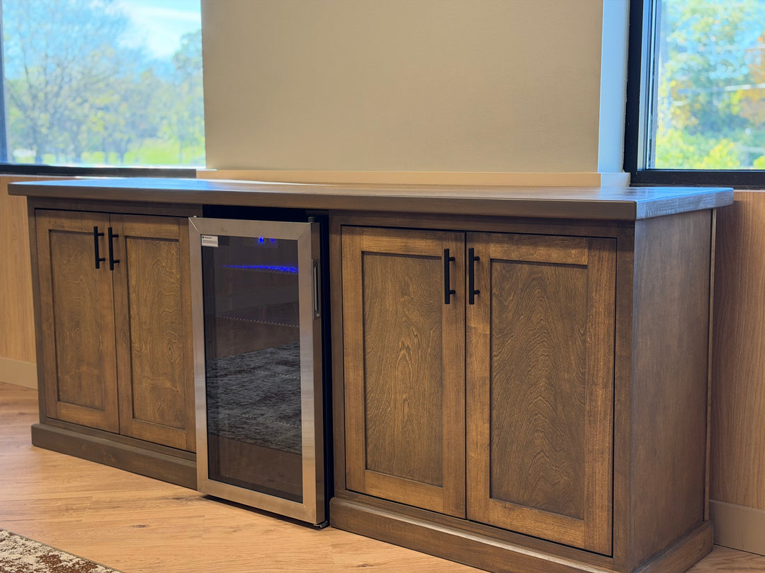 Credenza with Mini-Fridge