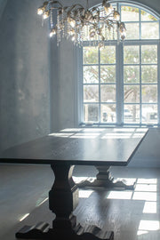 Large Olson Pedestal Trestle Dining Table
