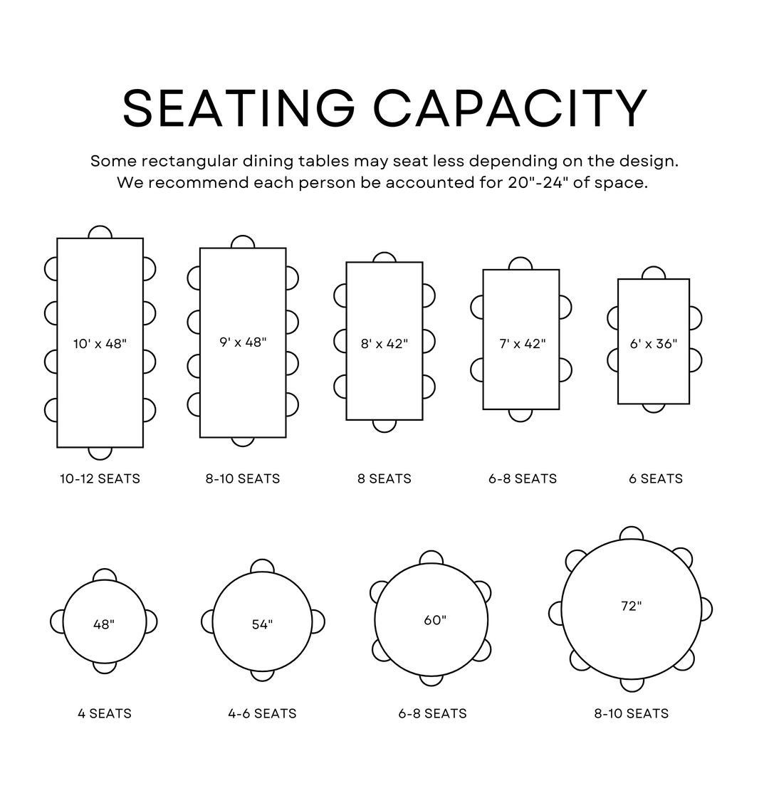 Trapezoid Round Dining Table