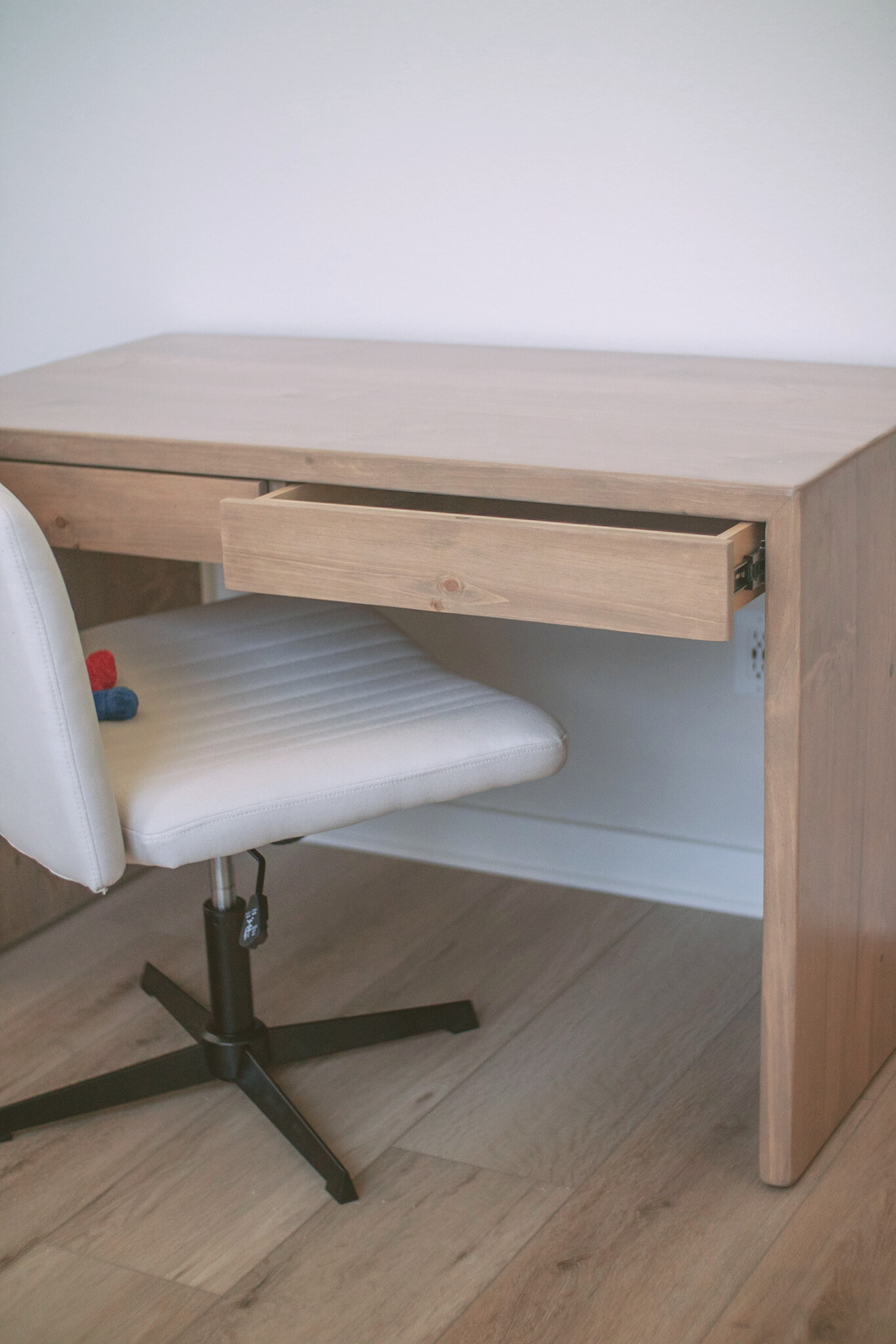 Waterfall Desk with Drawers