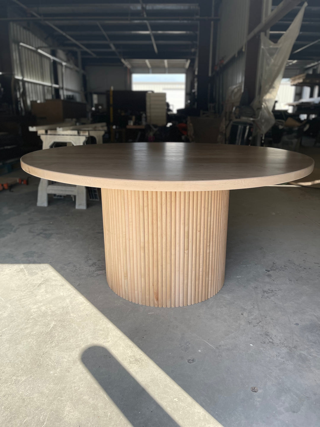 Fluted Round Dining Table