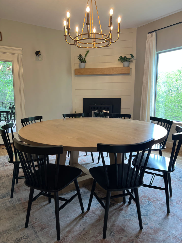 72” Trapezoid Round Dining Table