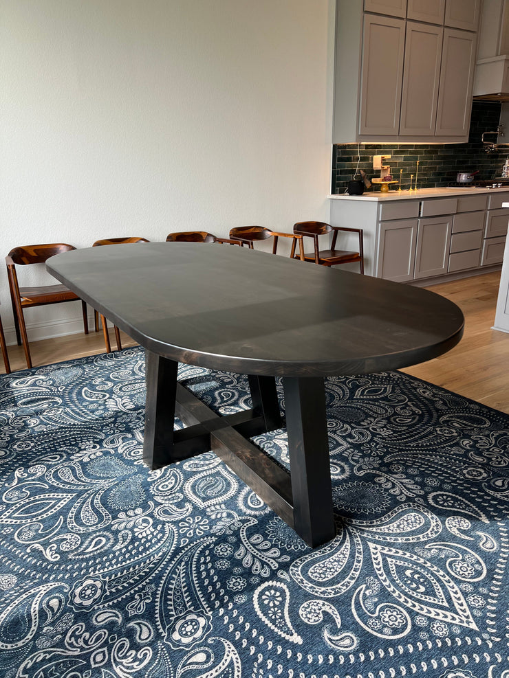 Modern Oval Trapezoid Dining Table