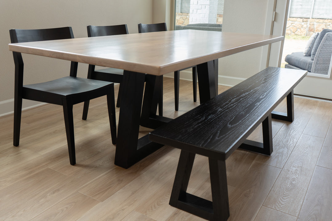 Modern Trapezoid Dining Table