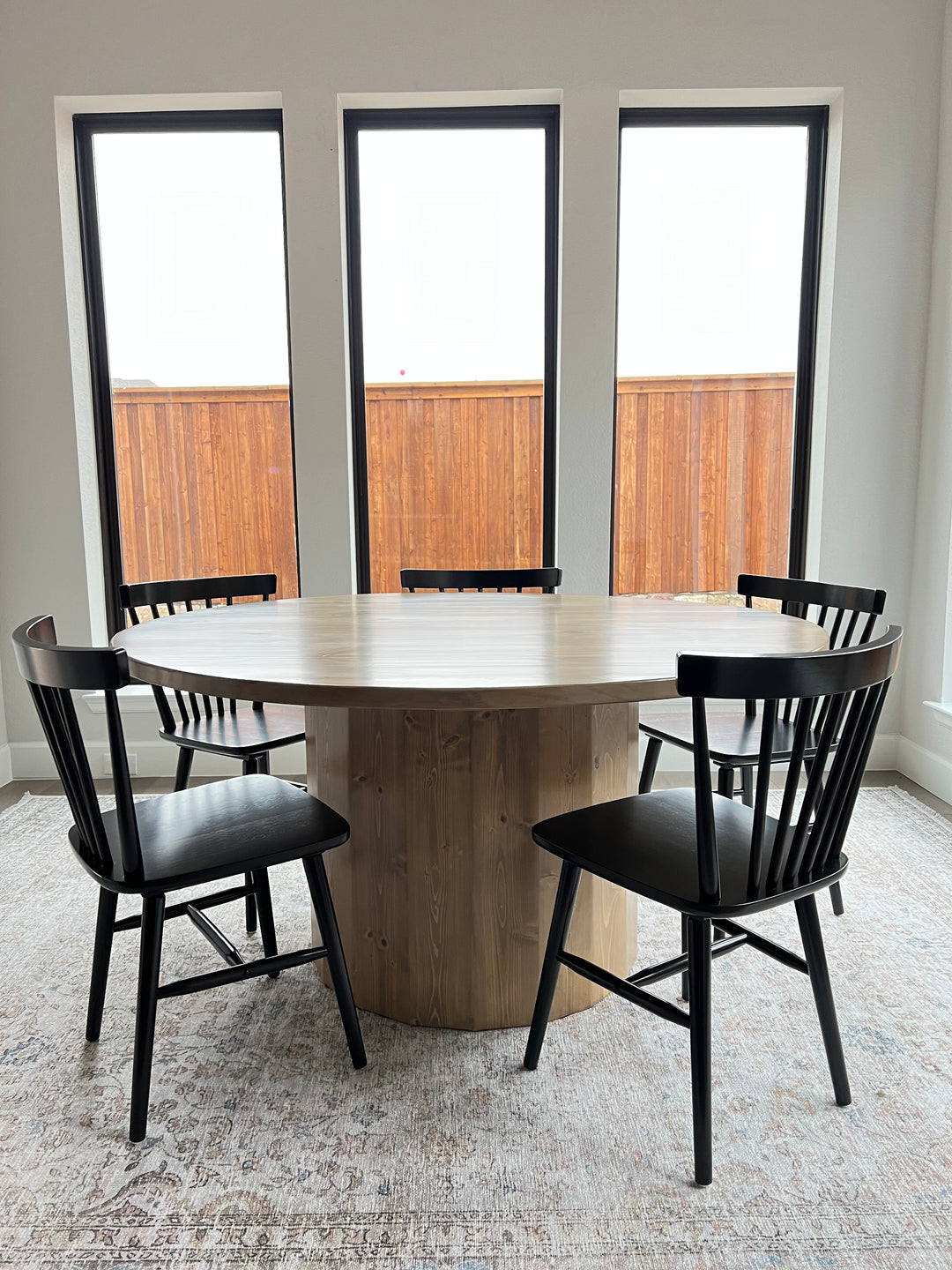 Cylinder Round Dining Table