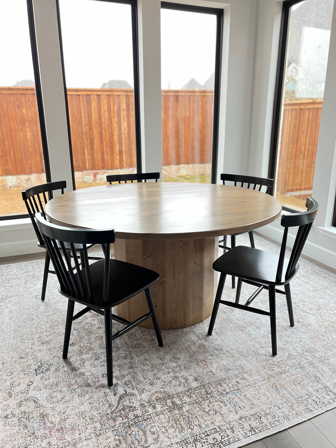 Cylinder Round Dining Table